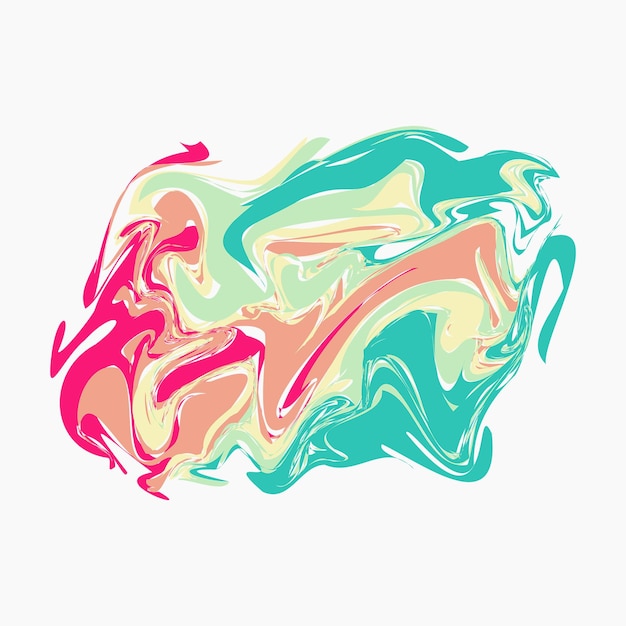 Vector rainbow abstract liquify element