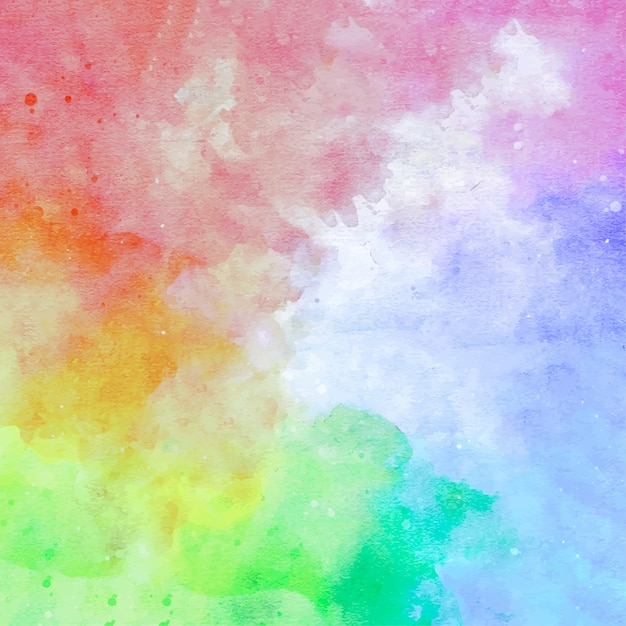 Rainbow abstract watercolor background