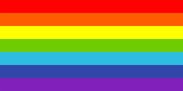 Vector rainbow background. lgbt flag illustration. homosexual pride. flat colors image.