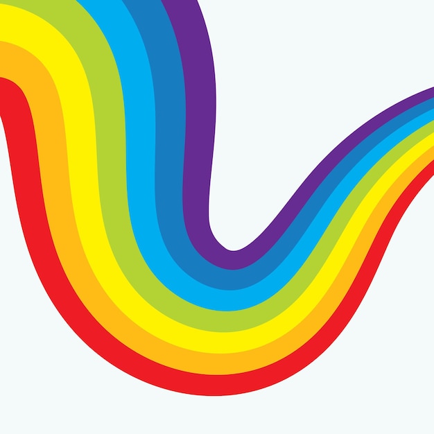 Rainbow background template vector
