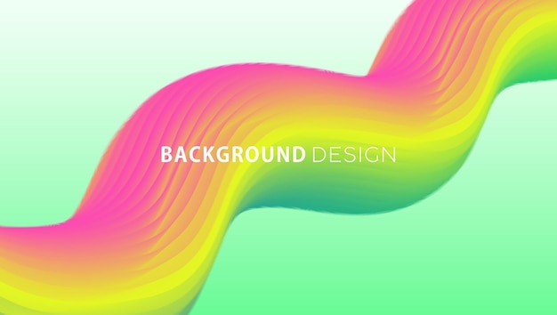 Rainbow color combination liquid background design