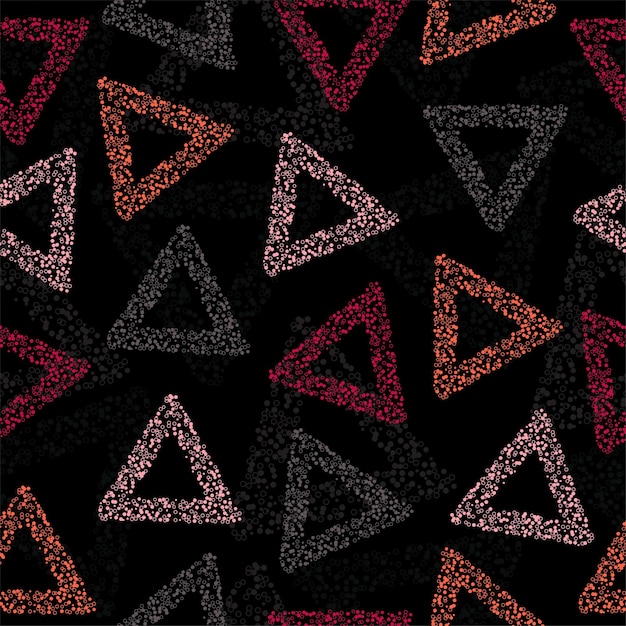 Vector rainbow color triangle seamless pattern vector eps 10