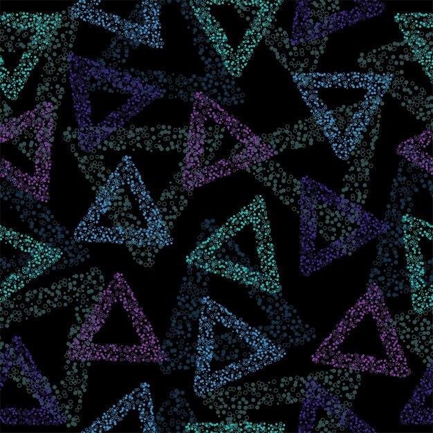 Rainbow color triangle seamless pattern vector eps 10