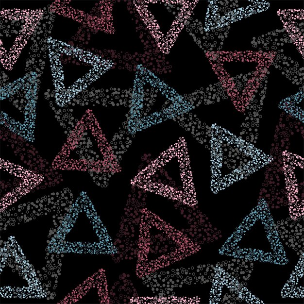 Rainbow color triangle seamless pattern vector eps 10