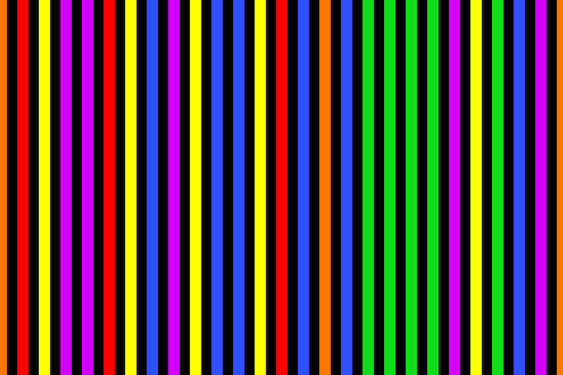 Rainbow color vertical striped lines mosaic vector background