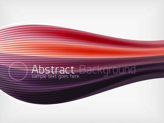 Vector rainbow color wave abstraction design template