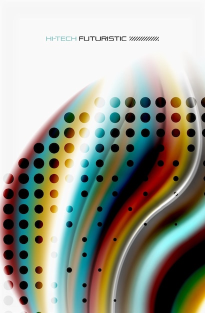 Vector rainbow color waves vector blurred abstract background vector artistic illustration for presentation app wallpaper banner or poster