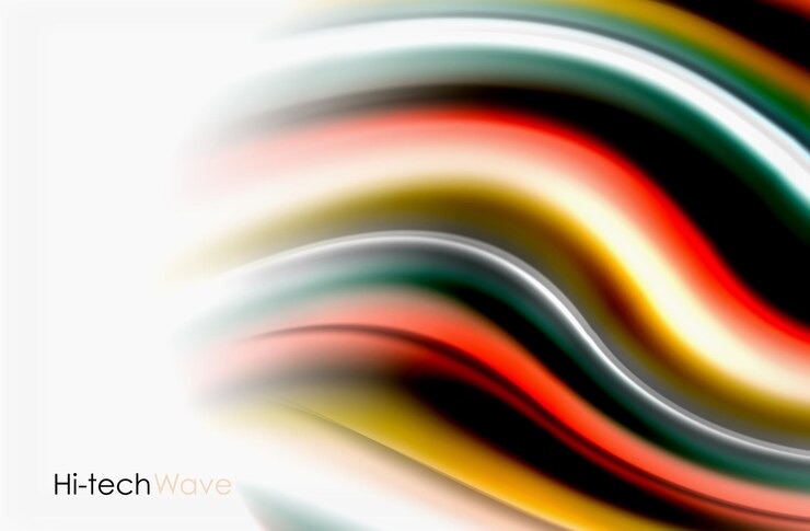 Vector rainbow color waves vector blurred abstract background vector artistic illustration for presentation app wallpaper banner or poster
