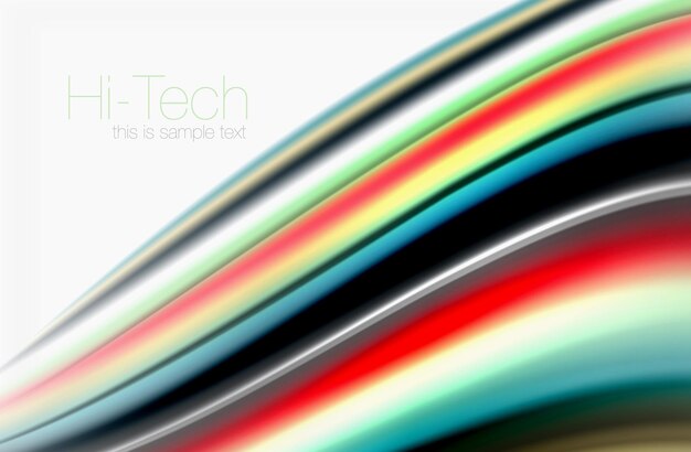 Vector rainbow color waves vector blurred abstract background vector artistic illustration for presentation app wallpaper banner or poster