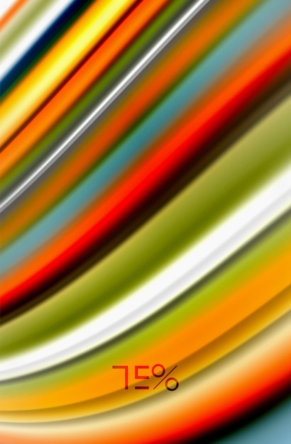 Vector rainbow color waves vector blurred abstract background