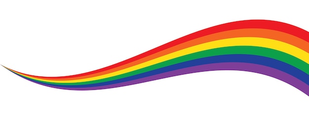 虹色の背景LGBTQIプライド月間コンセプト