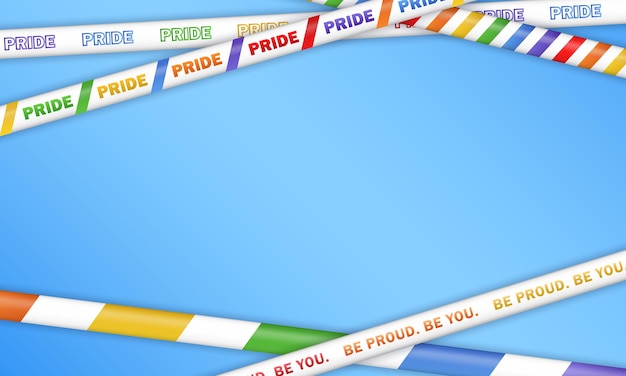 a rainbow colored ribbon with the word  be be you be be be be be be happy
