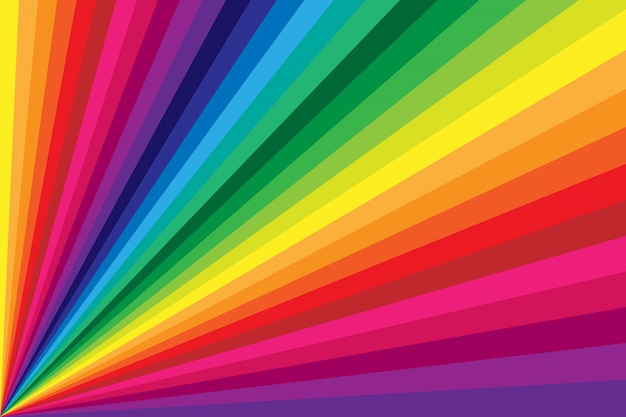 Rainbow Colored Stripe Twisting Background