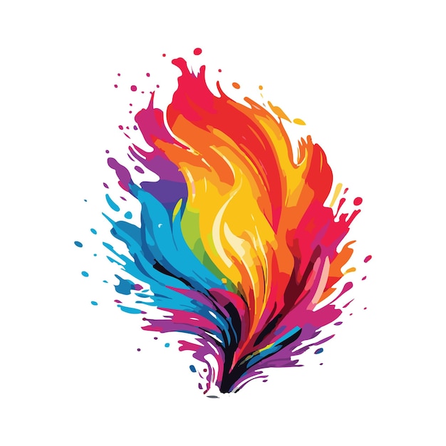 rainbow colorful pride day vector