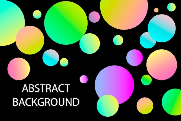 Vector rainbow colors balls background vector illustration eps10