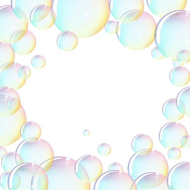 Цвета радуги сладкие пузыри иллюстрации большой фон