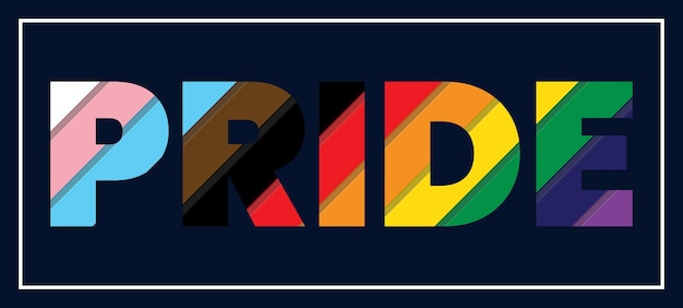 Vector rainbow colours pride background design
