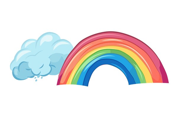 Rainbow element van kleurrijke set Deze levendige illustratie toont een prachtige regenboog