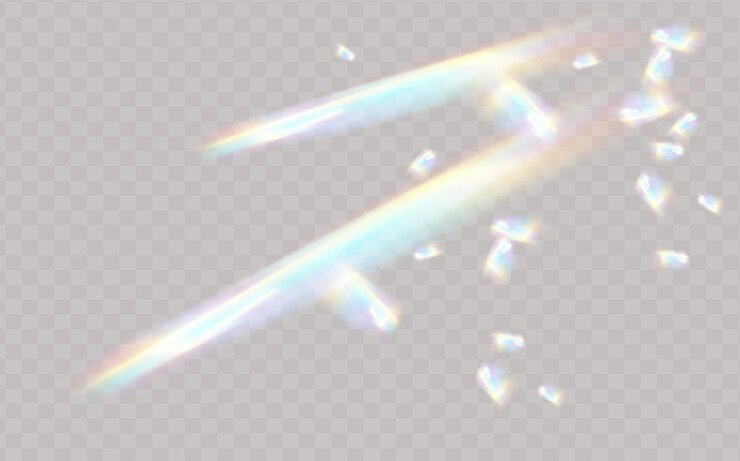 明るい背景に虹がハイライトします。