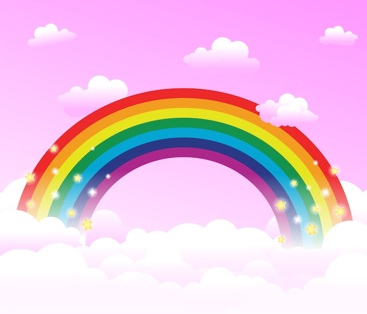 Vector rainbow in de fantasiewereld