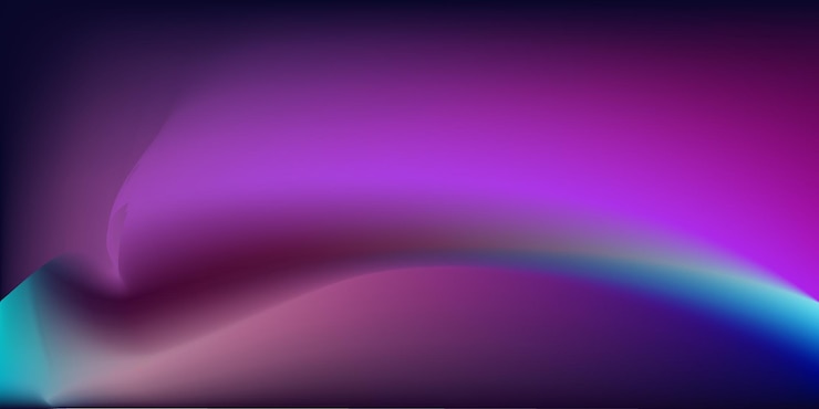 Vector a rainbow is shown in purple and purple