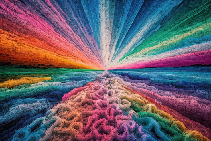 Vector a rainbow is shown in this image of a rainbow