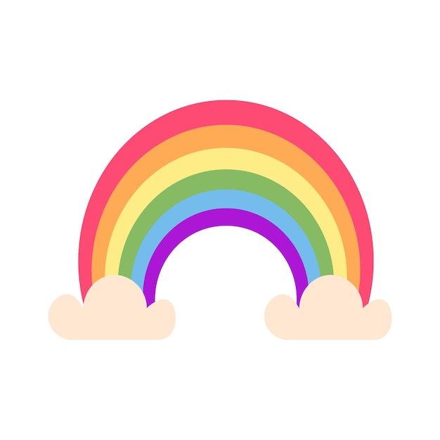 Rainbow LGBT geïsoleerd op witte achtergrond LGBT trots gemeenschap