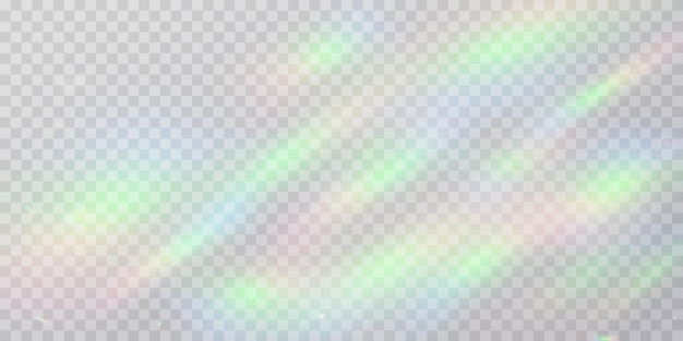 Vector rainbow light prism effect