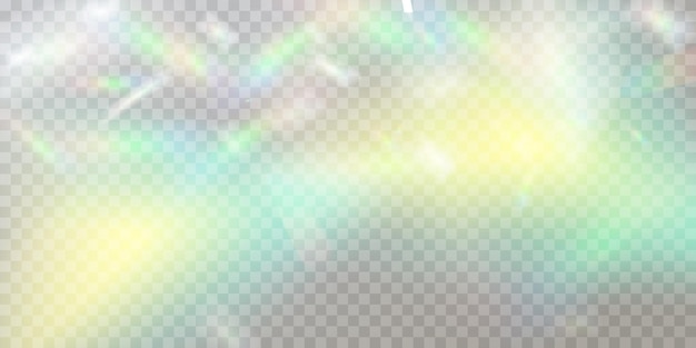 Rainbow light prism effect