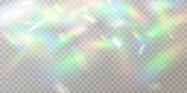 Rainbow light prism effect