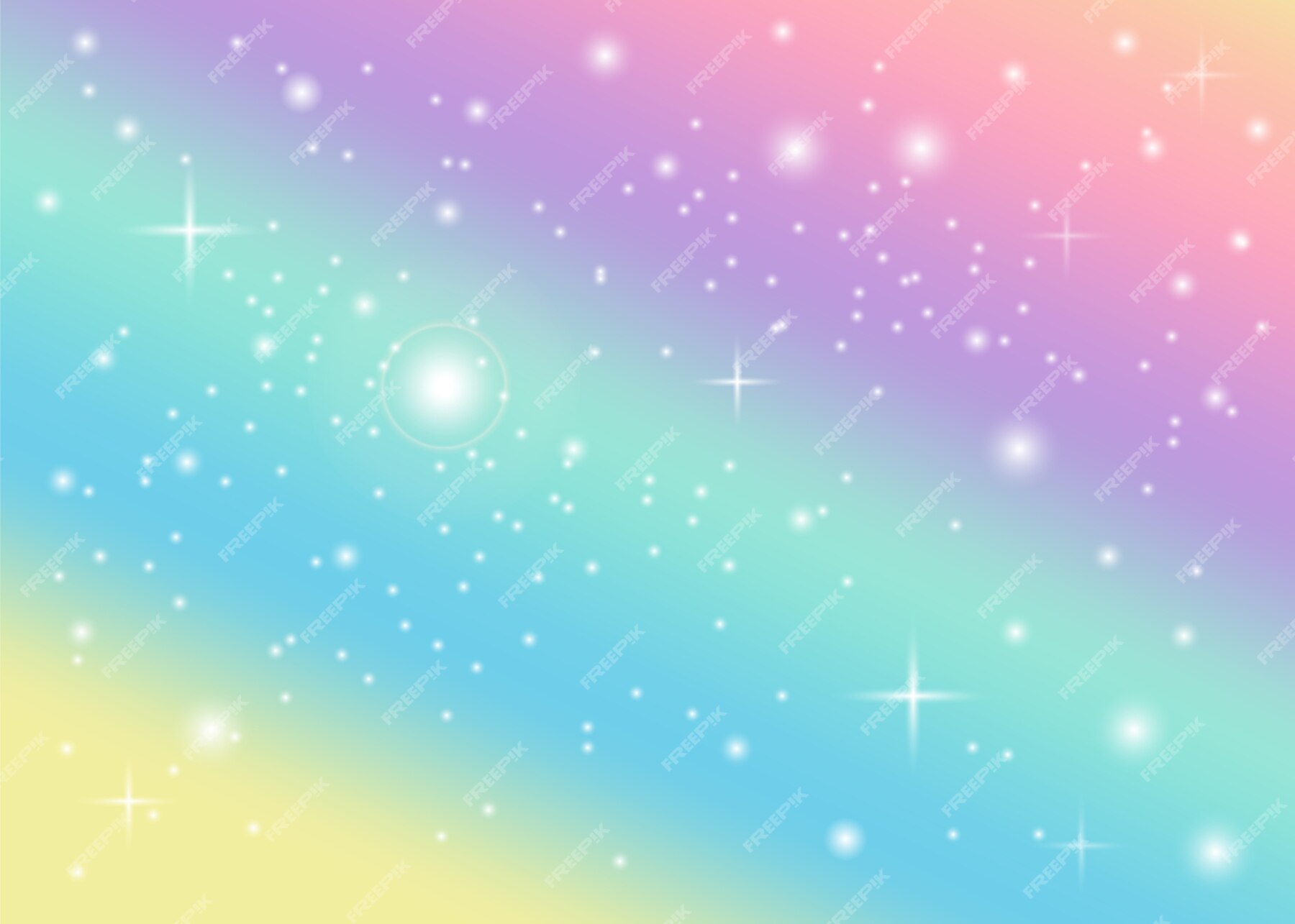 Rainbow Design vector Pastel background
