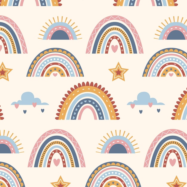 Vector rainbow pattern design