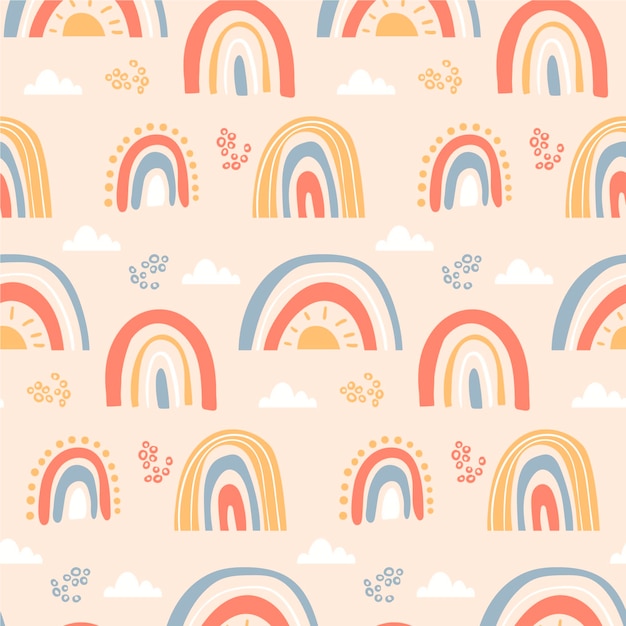 Vector rainbow pattern design