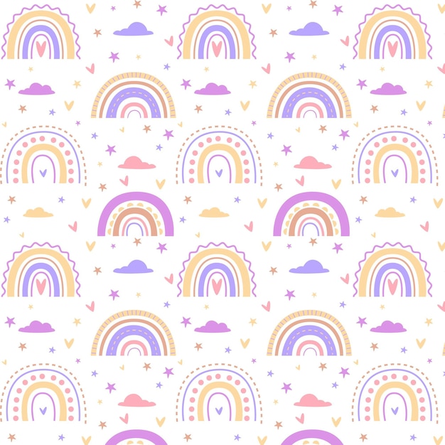 Vector rainbow pattern design