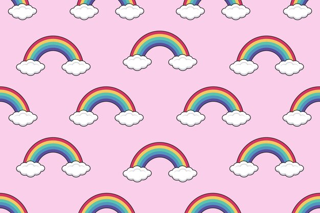 Rainbow pattern vector illustration