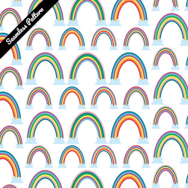 Rainbow seamless pattern