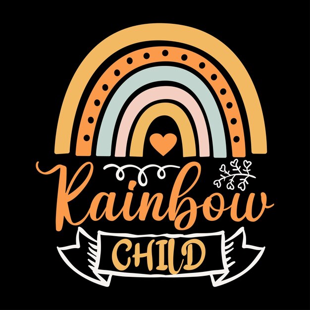 Vector rainbow svg design rainbow tshirt design rainbow lover