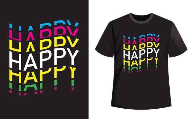 Vector rainbow t shirt design.