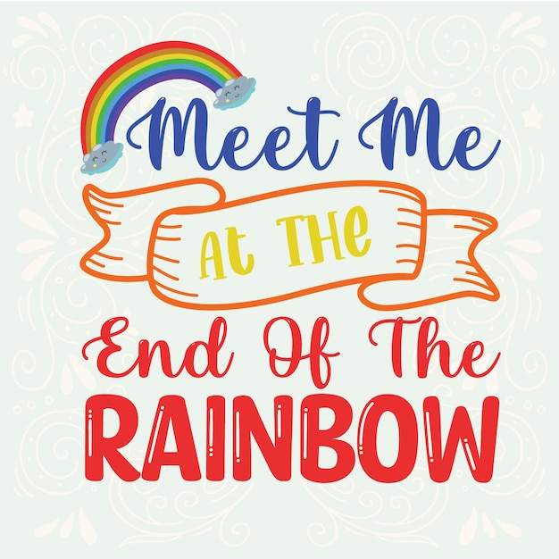 Rainbow t shirt design