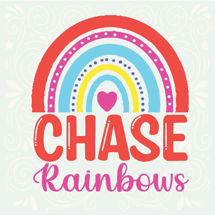 वेक्टर rainbow t shirt design