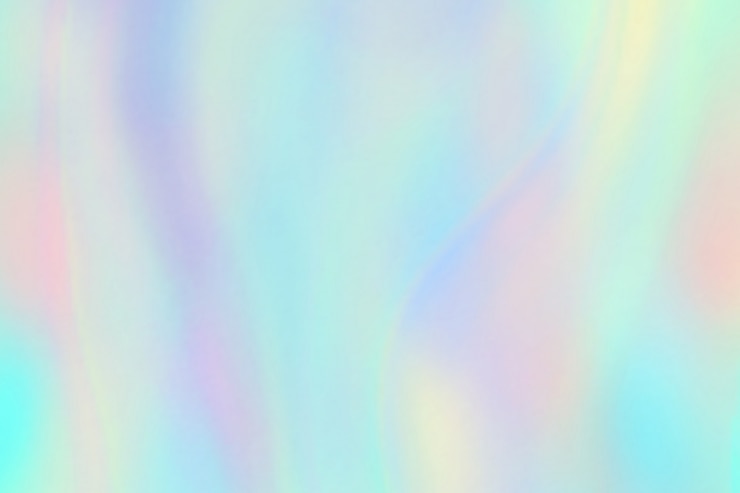 Vector rainbow texture. hologram foil iridescent background. pastel fantasy unicorn pattern