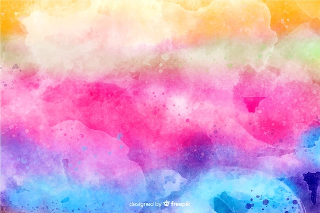 Rainbow in tie-dye style background