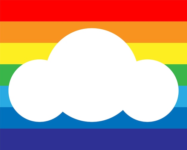 Векторная иллюстрация радуги Красочный абстрактный дизайн Цветной графический символ дождь лук