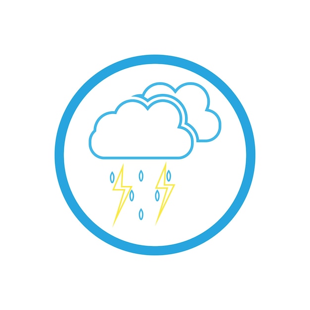 Vector raindrops icon logo vector illustration design