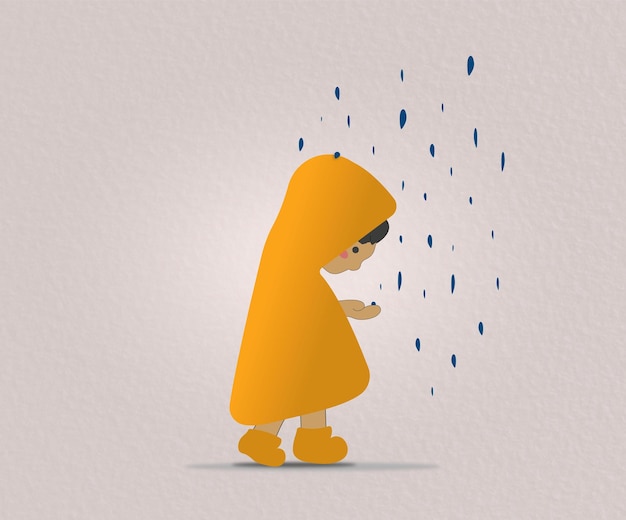 Raindrops Vector Design