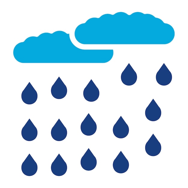 Raining icon vector image Can be used for Agriculture