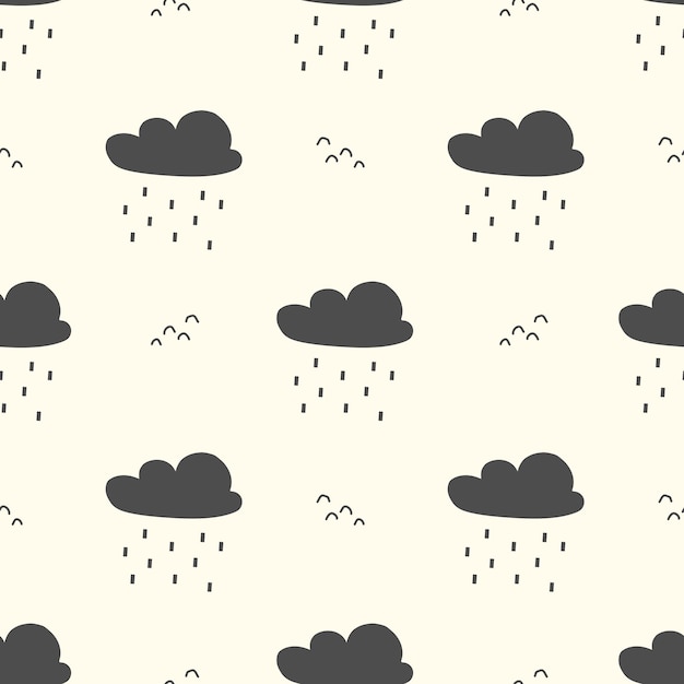 Rainy Seamless Pattern