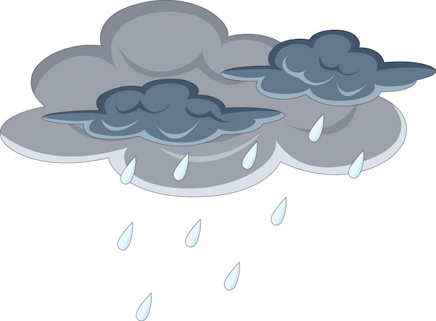 Vector rainy season vector illustration