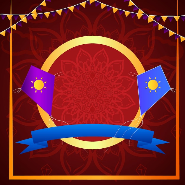 Raja sankranti kite achtergrond