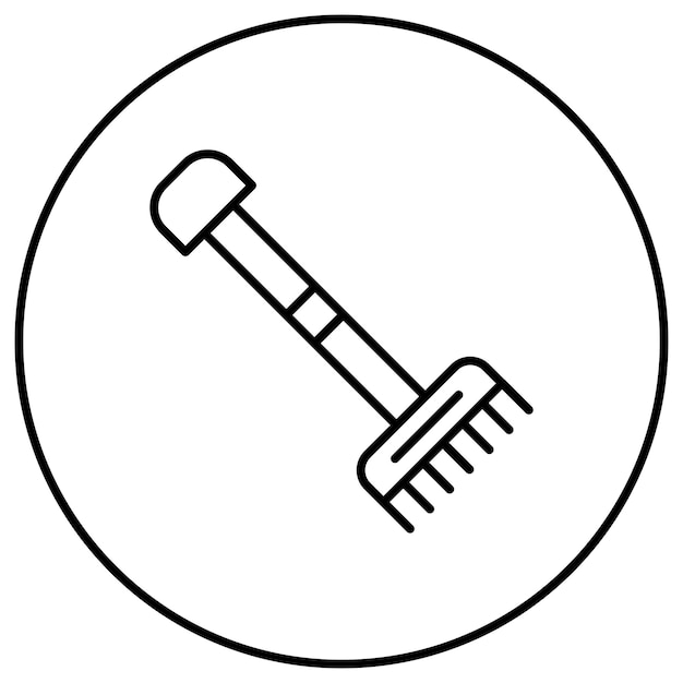 Rake icon vector afbeelding Kan worden gebruikt voor Village